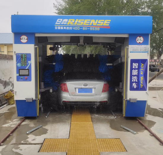 宁夏中国石油加油站安装日森全自动电脑洗车机