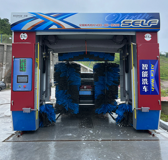 重庆加油站安装日森智能洗车机