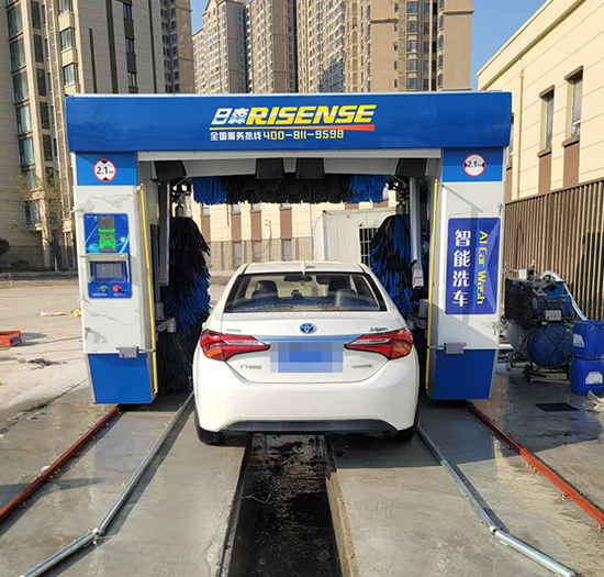 陕西停车场安装日森洗车设备